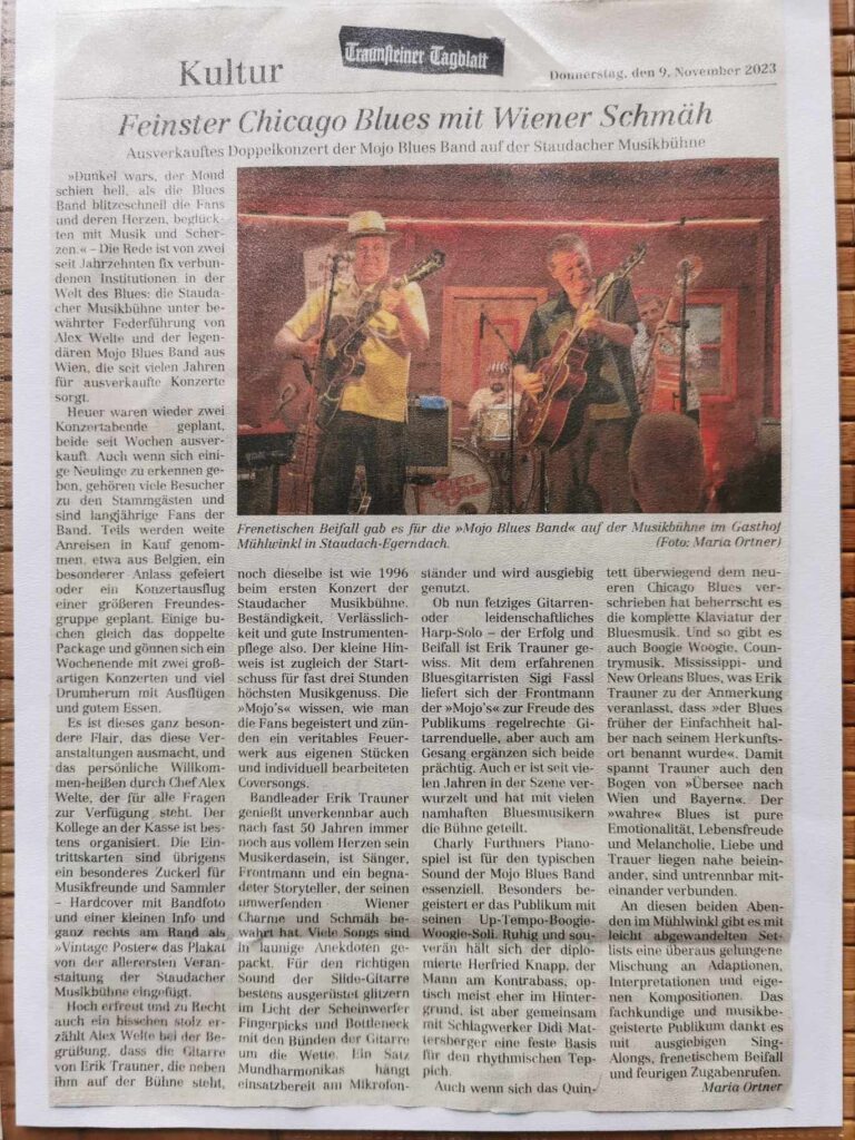 Feinster Chicago Blues mit Wiener Schmäh